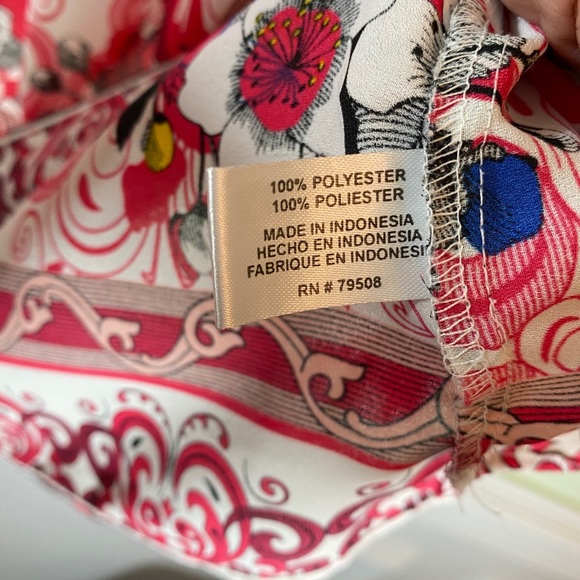 Violet + Claire Floral Kimono Style Loose Fitted Top Size L - Picture 5 of 6